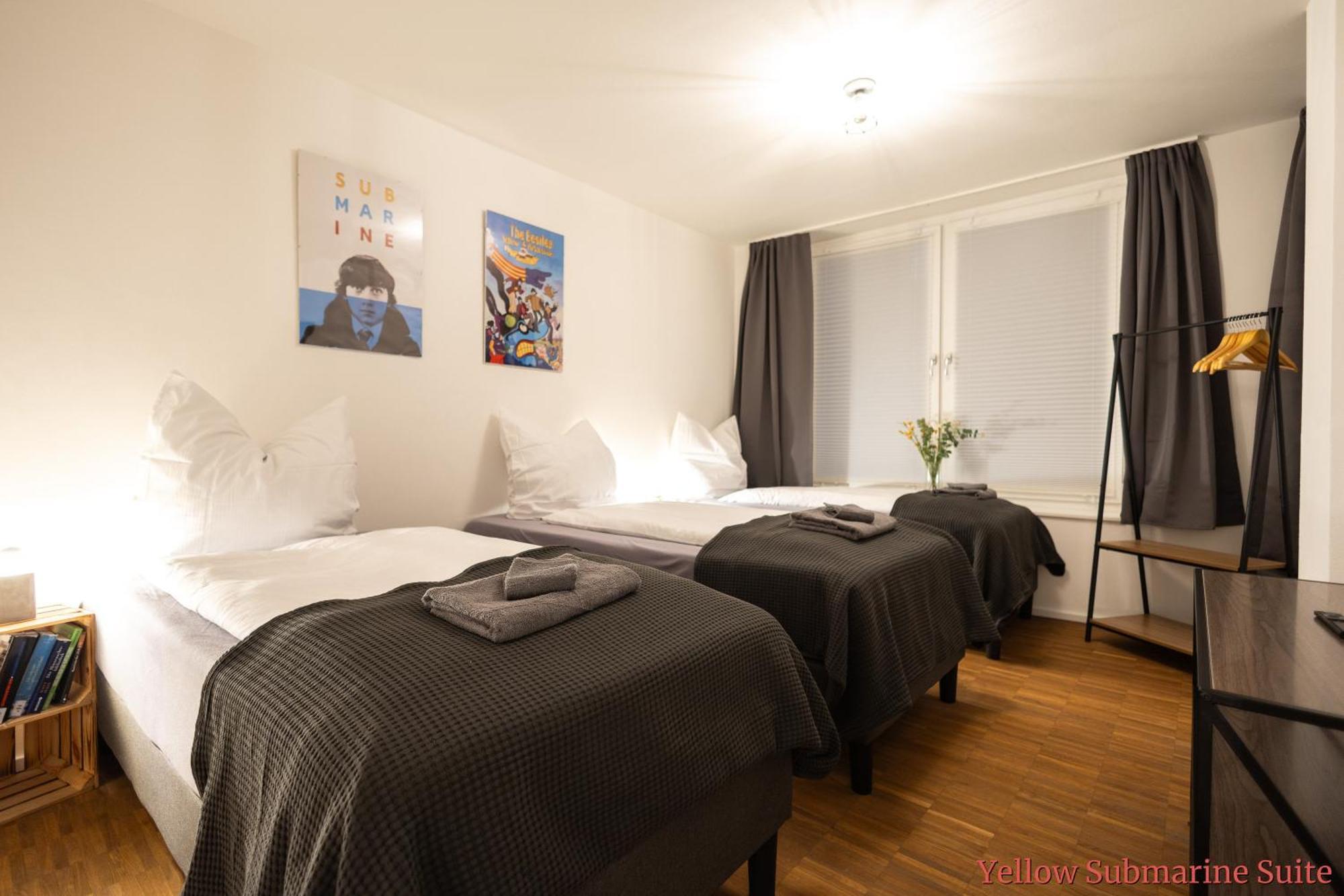 Ko-Living - Beatles Und Banksy Suites & Studios Am Eselsbrunnen - Altstadt - Kueche Halle  Kültér fotó